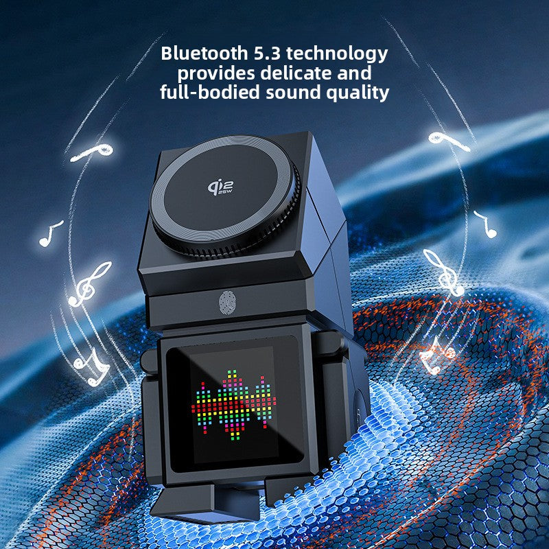 Wireless Charging Phone Holder with Speaker