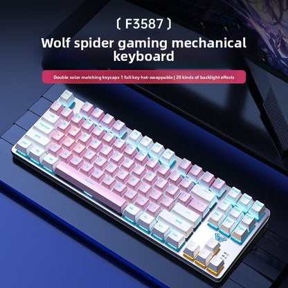 Tarantula F3587 Mechanical Keyboard - Wired Performance for Gamers