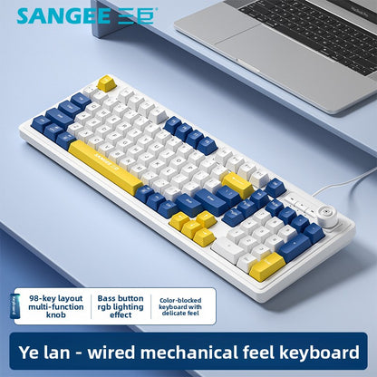 Sangee K18 RGB Gaming Keyboard with Knob