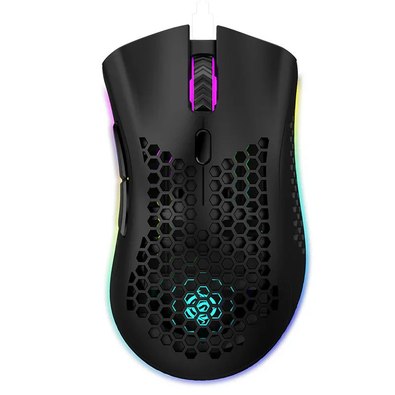 Rechargeable Wireless Gaming Mouse with LED Light for Ultimate Gaming Experience - ZeeTec Store