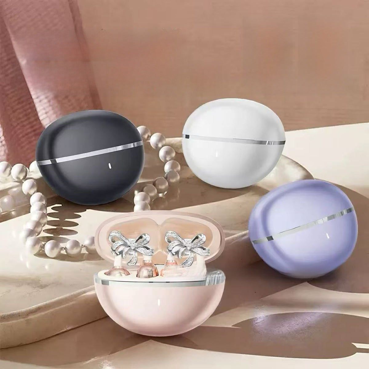 Star Ring Bluetooth Bone Conduction Earphones with Detachable Earings AI Translation