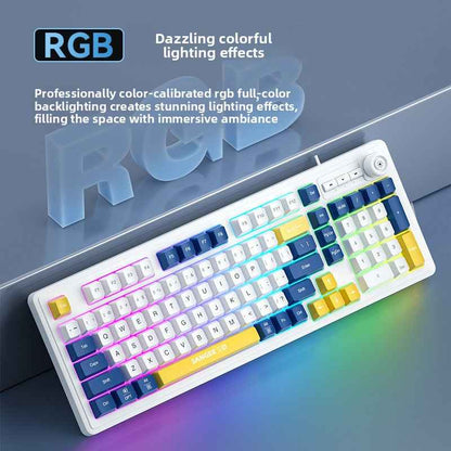 Sangee K18 RGB Gaming Keyboard with Knob