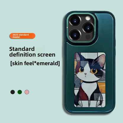 E-ink Screen Phone Case with Selfie Projector