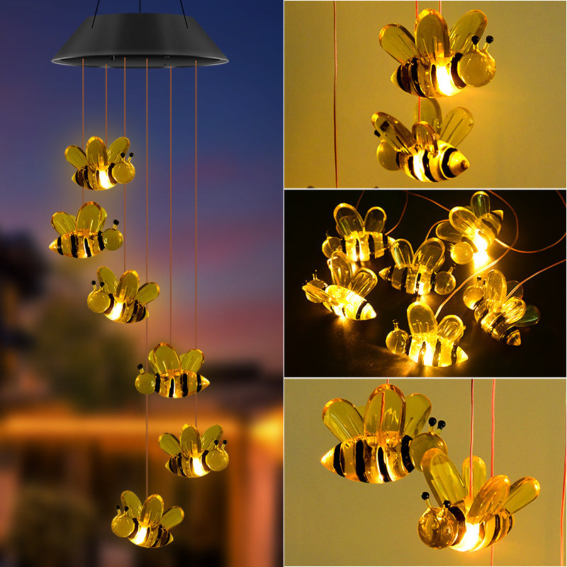 Solar garden lamp LED Lighting Wind Chine Design for Festive Season
