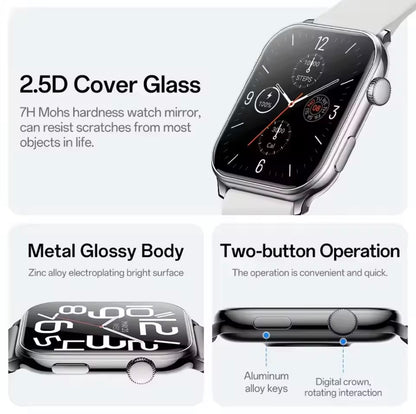 Slim Smart Watch with Bluetooth Call, Activity tracker and Health Monitoring Features - ZeeTec Store