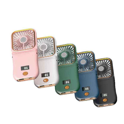 Foldable USB Handheld Fan with Power Bank Function