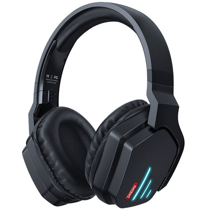 Bluetooth headphones - over-ear noise-cancelling, Comfort Design: Memory foam ear cushions and adjustable headband, Multi-Platform Compatibility, Built-in Microphone, RGB Lighting: Stylish luminous design, 500mAh rechargeable battery