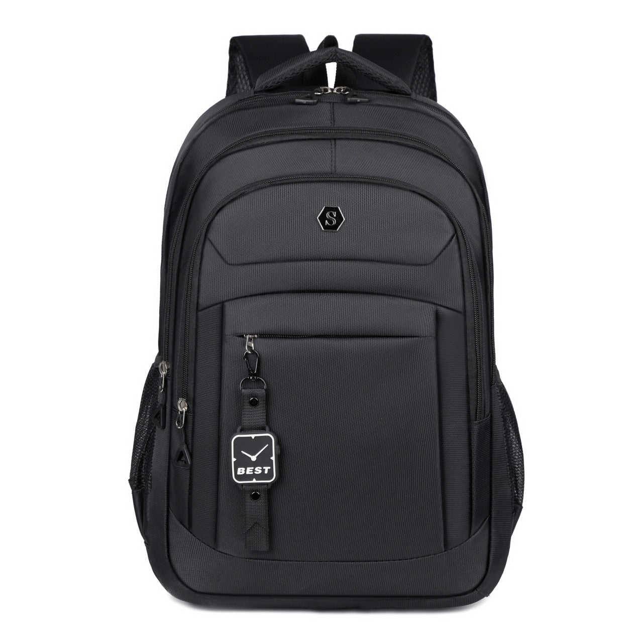 Large Capacity Nylon Backpack with Laptop Compartment