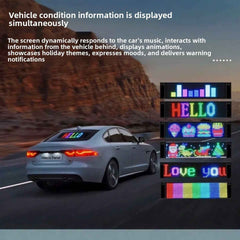 Car Rear Window LED Display Screen with Voice Control