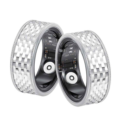 S925 Silver Smart Ring with Sleep Monitoring and Step Counter