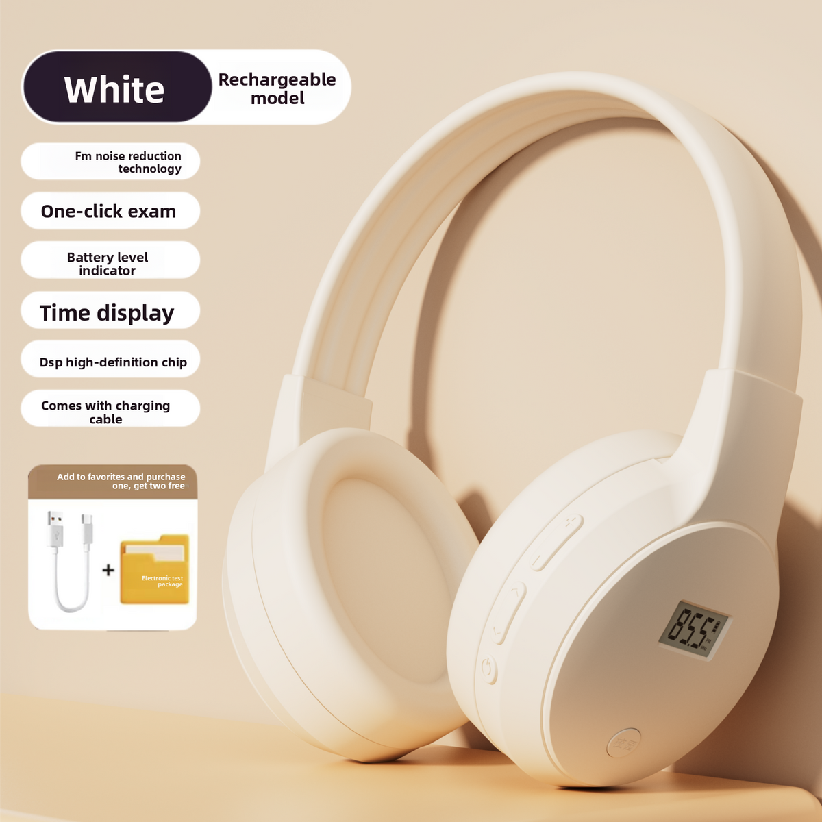 CET Exam Headphones with FM Radio and Bluetooth - ZeeTec Store