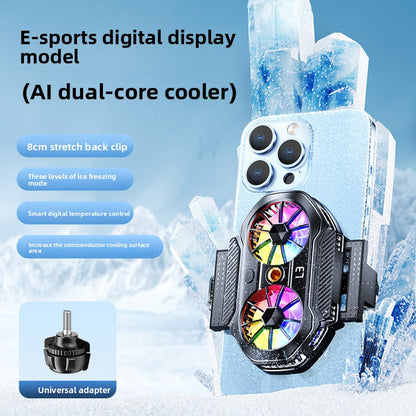 Magnetic Semiconductor Frost Phone Cooler with Digital Display