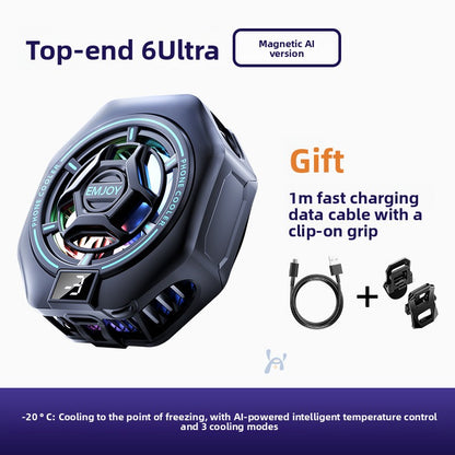 Magnetic Semiconductor Frost Phone Cooler with Digital Display