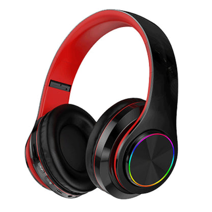 Luminous Wireless Bluetooth Headset with Foldable Design