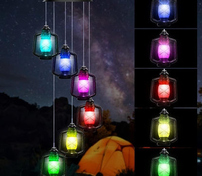 Solar garden lamp LED Lighting Wind Chine Design for Festive Season