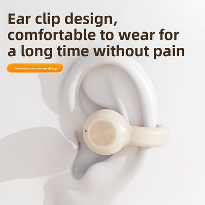 Wireless Bluetooth Ear Clip Headset, Long Battery Life Up to 7 hours of playback and 800 hours standby, Fast Charging, Voice Control & Music Support:, Lightweight Only 7g