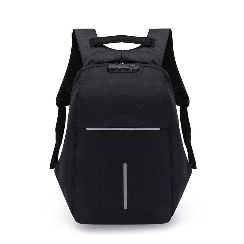 USB charger backpack with safety night Reflective strips