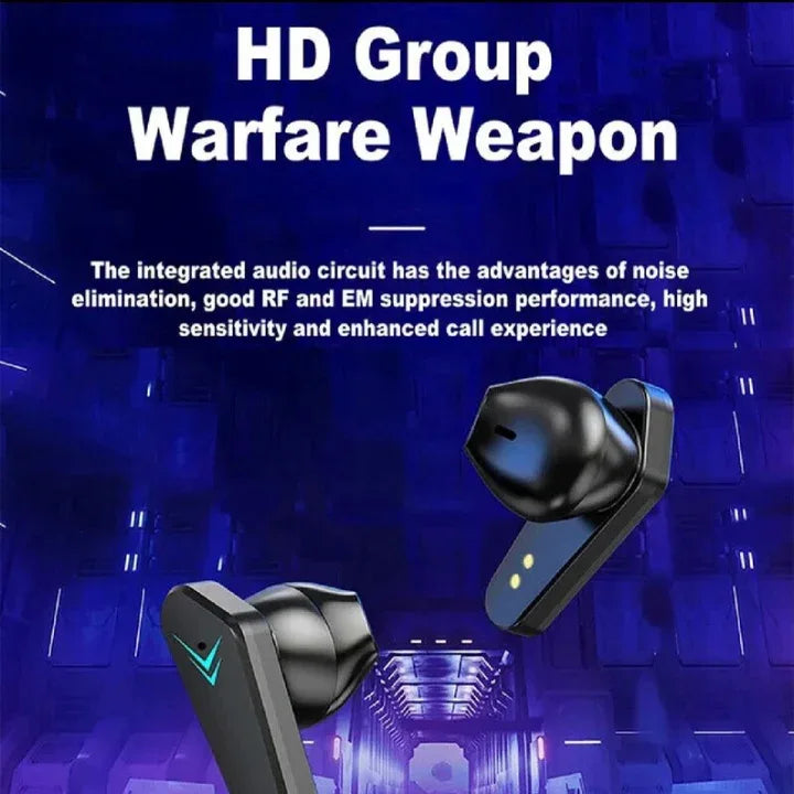 Wireless Earbuds with Bass, LED Display, HiFi Music Stereo Surround, Gaming Talk & Wide Compatibility - ZeeTec Store