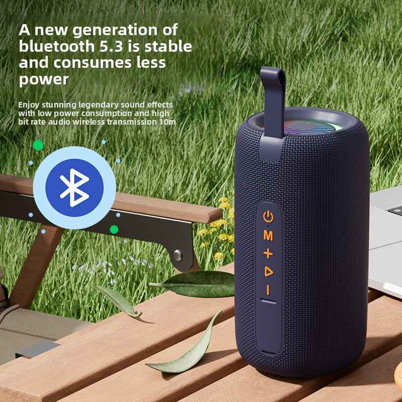 Portable Bluetooth Speaker 80W with Subwoofer RGB Lights