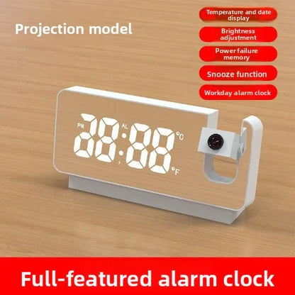 Rechargeable Projection Alarm Clock for Effortless Time Viewing - ZeeTec Store