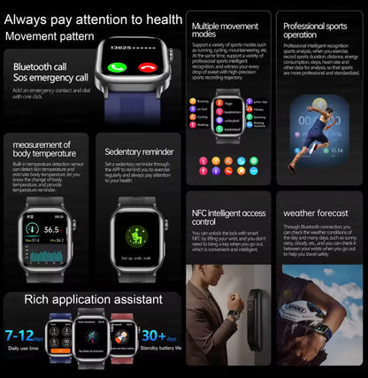 Smart Health Watch Blood Pressure Monitoring and ECG Features - ZeeTec Store