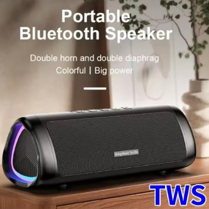Portable Bluetooth Boombox, Impressively Rich Sound, Dazzling Light, Long-Lasting Playtime: Up to 20 hours, Powerful 20W Output