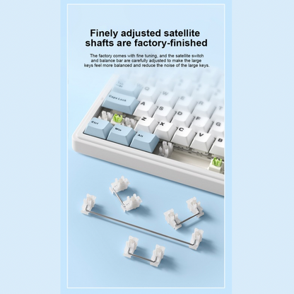 Aula F75 Keyboard, 80-Key Mechanical Gaming Keyboard, RGB Backlit, Triple Mode Connection (Type-C/2.4G/BT), 4000mAh Battery, Hot-Swappable Switches, Reaper Switch