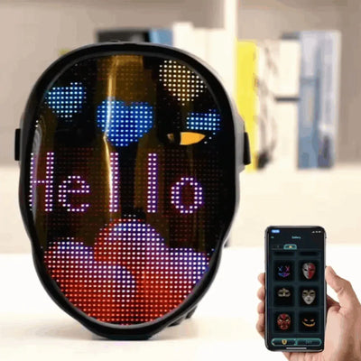 DIY LED Face Mask: App Control & No App Models with Gesture Control, Custom Text, and More - ZeeTec Store
