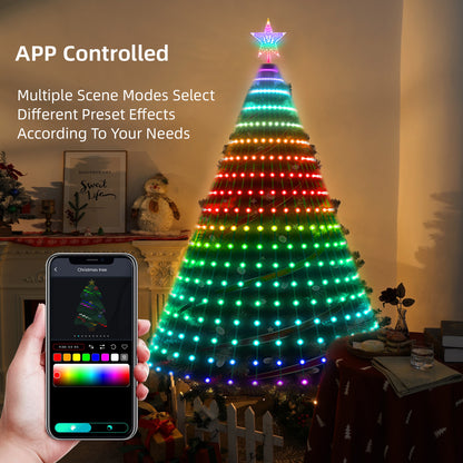 Smart Christmas Tree Light Strings with App Control