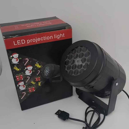 Christmas projection lamp Atmosperic Lighting Rotating Laser Effect 16 Patterns