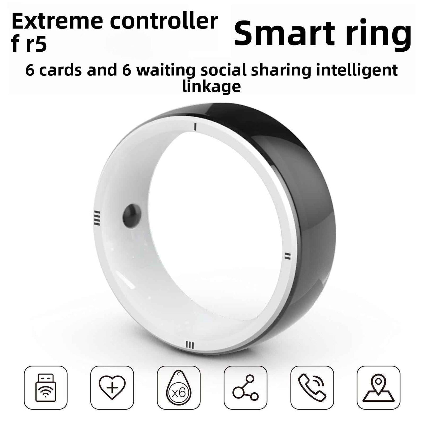 Smart Ring Health Card Mobile Interaction
