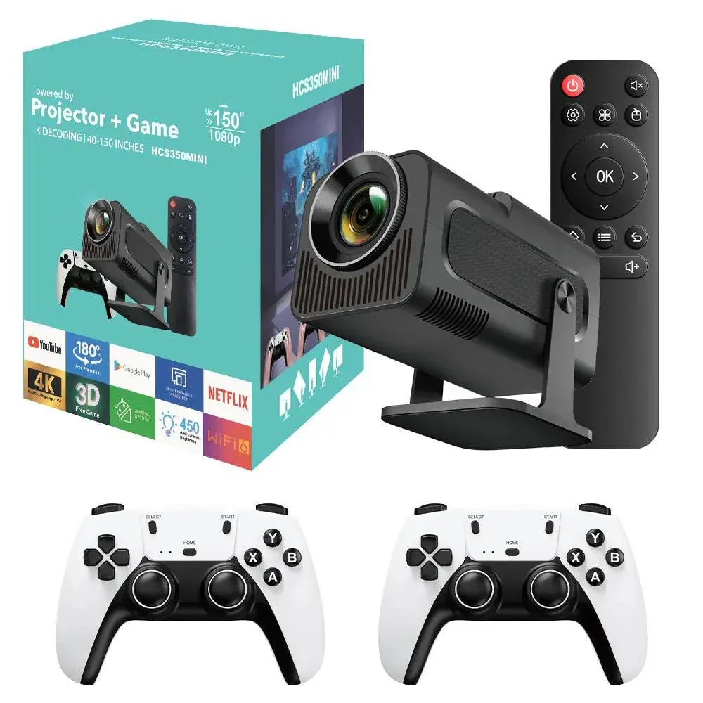 Home Theater Projector - High-Resolution Projection for Gaming & 150-Inch Screens - ZeeTec Store