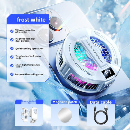 Magnetic Semiconductor Frost Phone Cooler with Digital Display