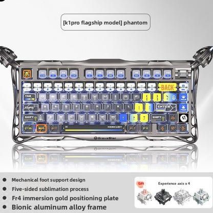 Mercury Wireless Mechanical Gaming Keyboard RGB Backlit
