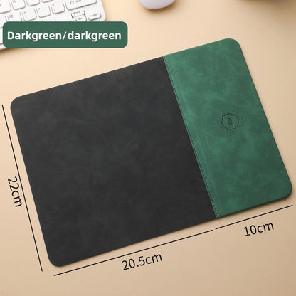 Wireless Charging Mouse Pad 15W Fast Charging PU Desk Mat