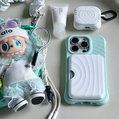 Magnetic Phone Holder with Card Storage