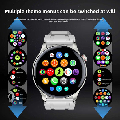 Multifunctional smart watch, AI Voice Control, Infrared Remote, NFC Payment, Infrared Remote - Control home appliances, Health Monitoring, GPS Tracking, Bluetooth Calling, Wireless Charging, Long Battery Life 7-14 days of usage