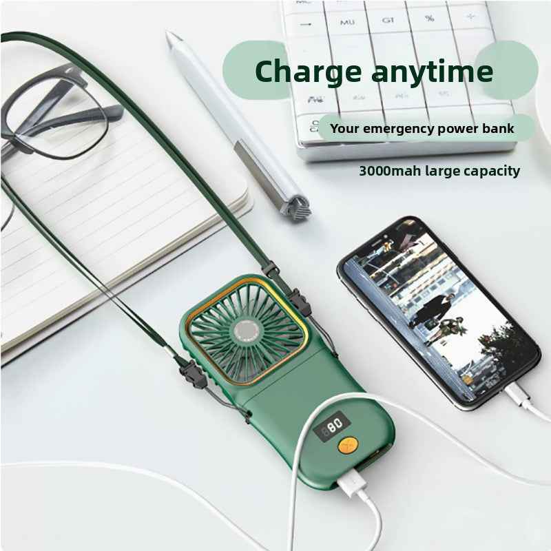 Foldable USB Handheld Fan with Power Bank Function