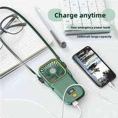 Foldable USB Handheld Fan Power Bank
