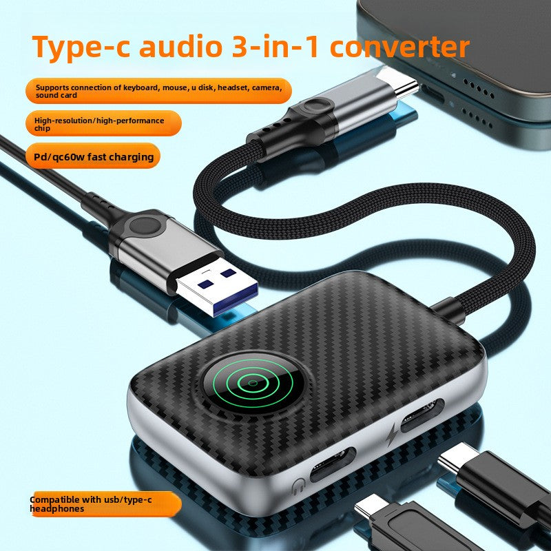 OTG adapter, also known as a three-in-one USB converter