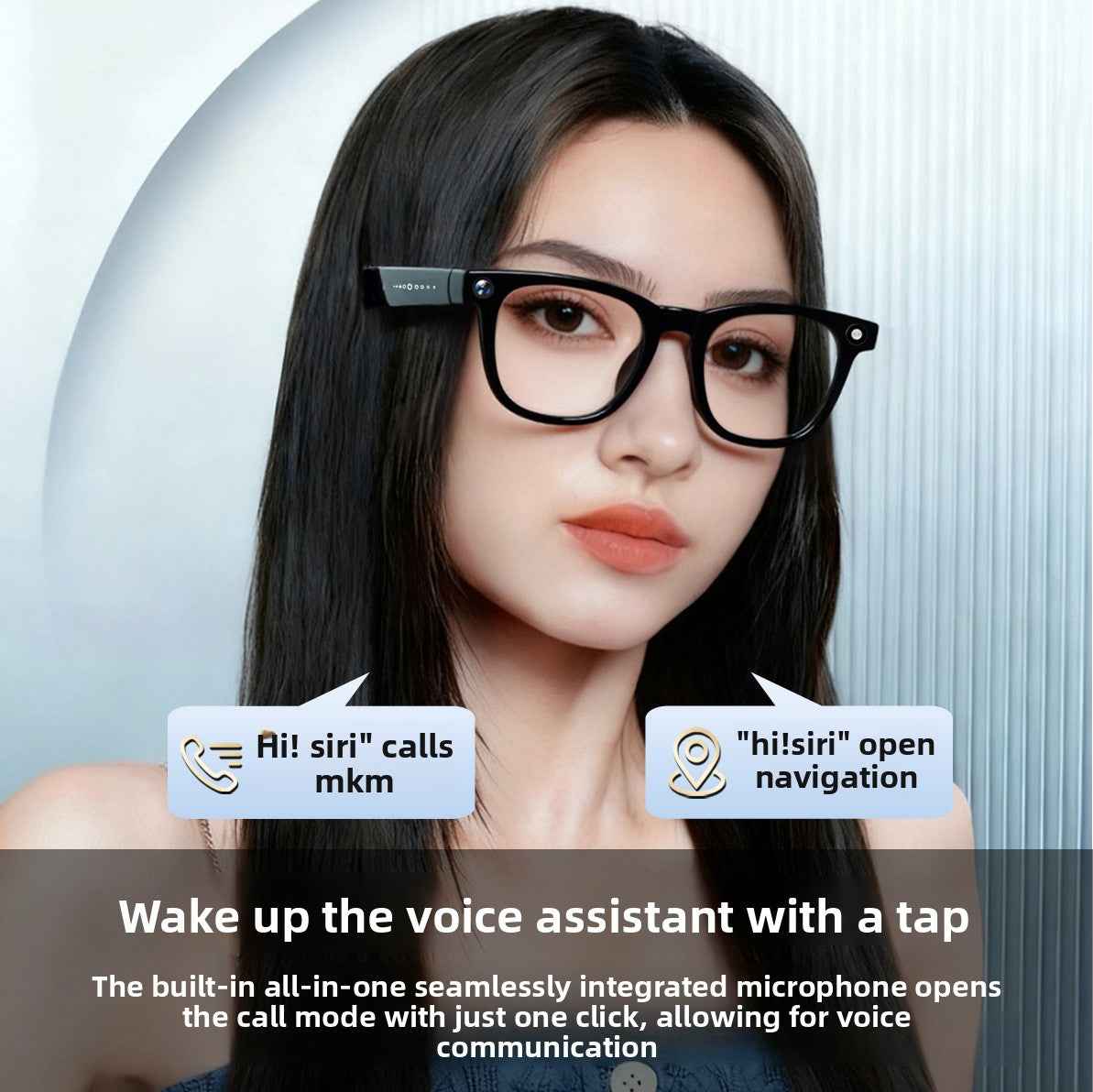 Smart Glasses with Camera AI Translation Bluetooth