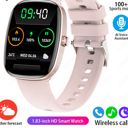 Lige S5 Bluetooth Smart Watch with Health Monitoring
