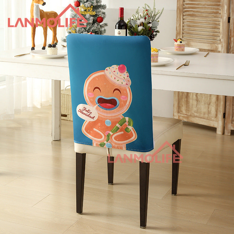 Christmas chair back cover Festive Decorative Design