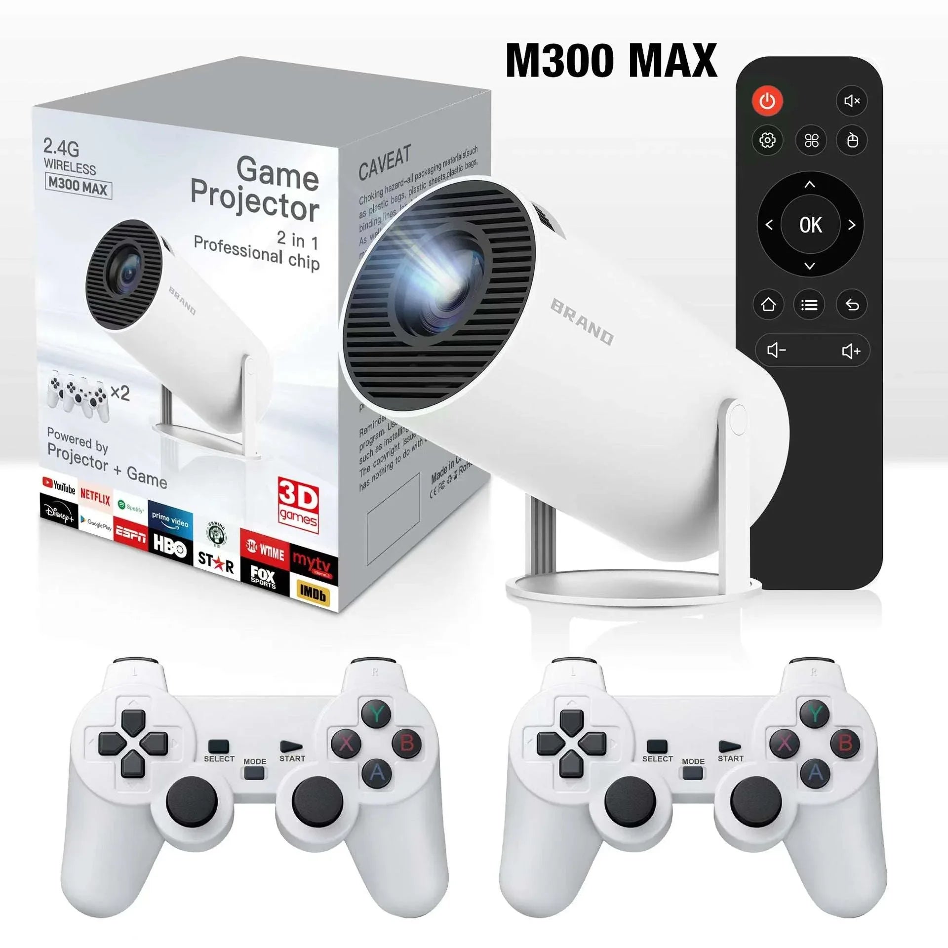 Home Theater Projector - High-Resolution Projection for Gaming & 150-Inch Screens - ZeeTec Store