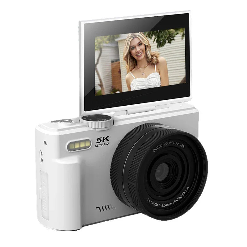 Professional Digital Camera with 18× Optical Zoom, 3” Flip Screen, True 5K HD Video, and 75MP Photos - Light and Portable with Long Battery Life - ZeeTec Store