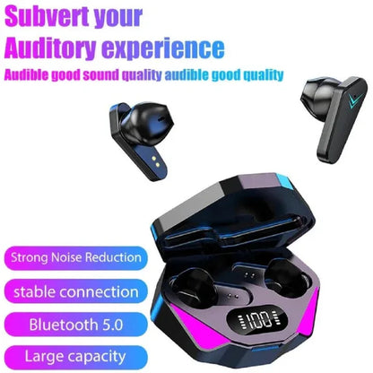 Wireless Earbuds with Bass, LED Display, HiFi Music Stereo Surround, Gaming Talk & Wide Compatibility - ZeeTec Store
