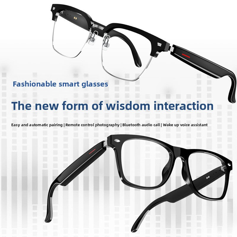 Voice Bluetooth Smart Glasses Anti-Blue Light Calls Music