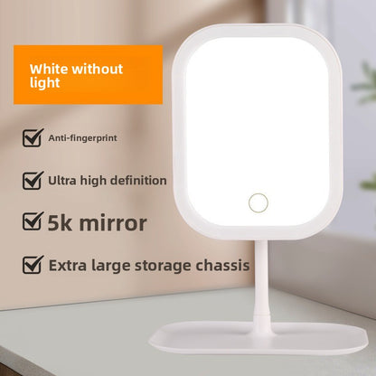 Desktop LED Makeup Mirror with Adjustable Stand