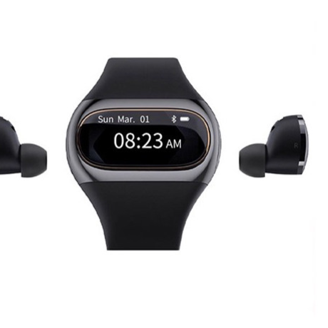 Smartwatch headphones Space Eye Design AI Assistant AMOLED Payment Health Monitor Call