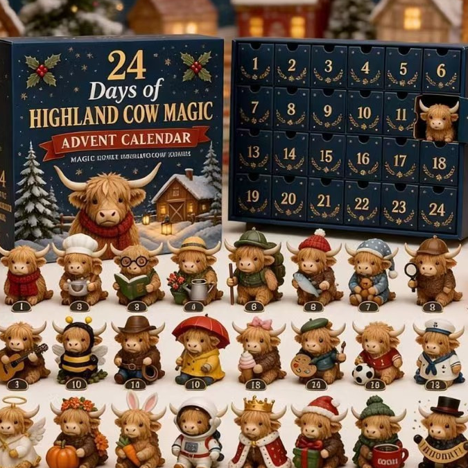 24 Days Christmas Magic Advent Calendar with Animal Blind Boxes